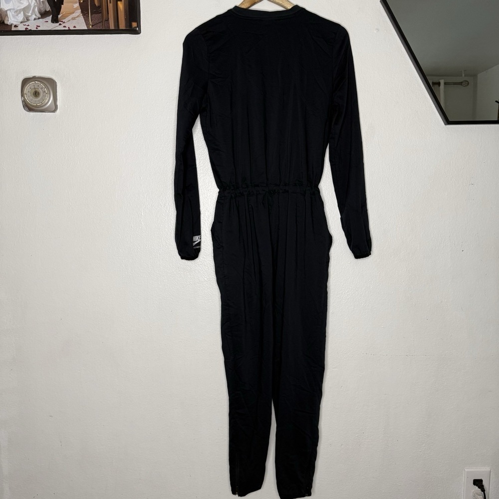 Nike International Black Long Sleeve Jumpsuit Athleisure Utility Women's XS - Picture 7 of 15